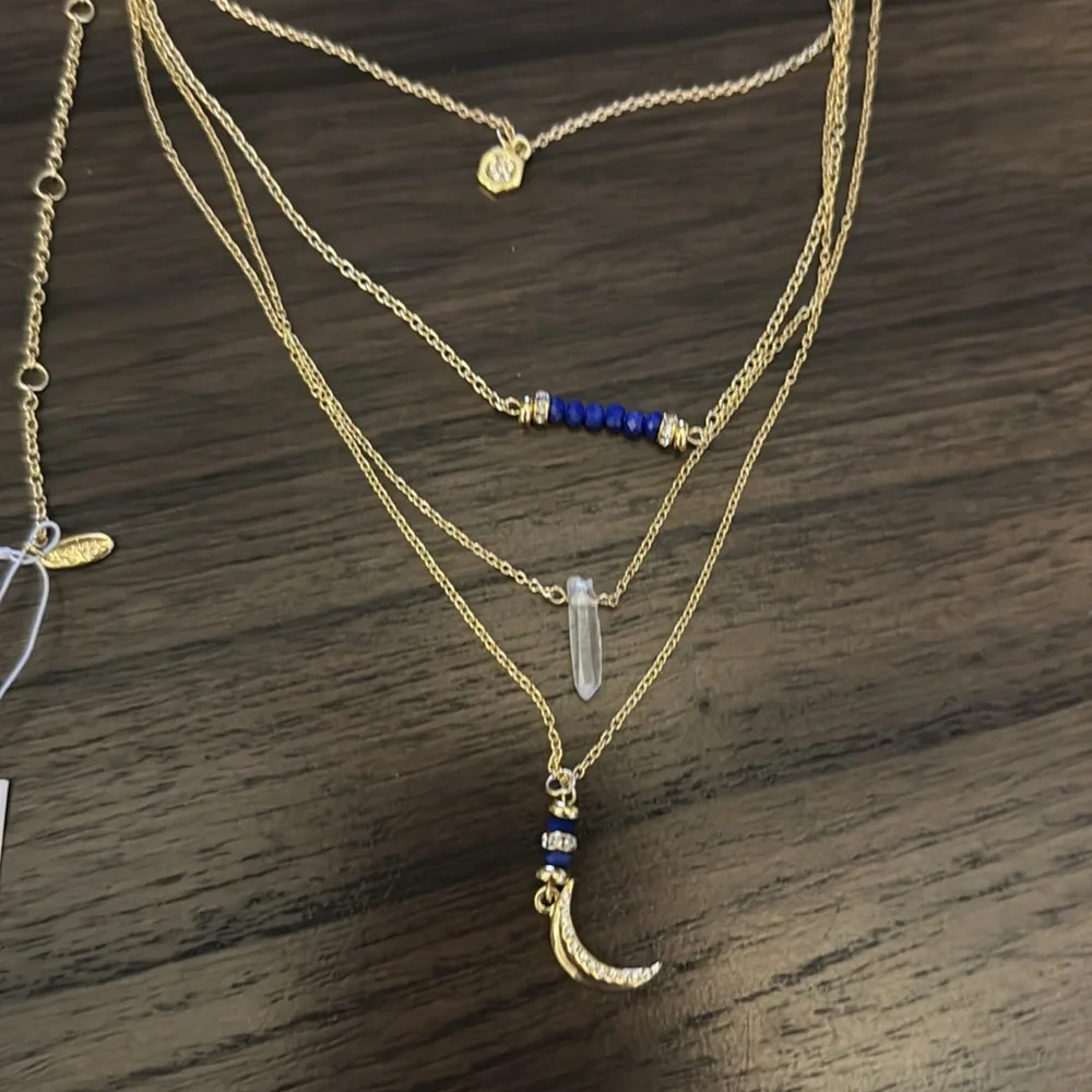 Ettika layered moon necklace NWT - Picture 2 of 4